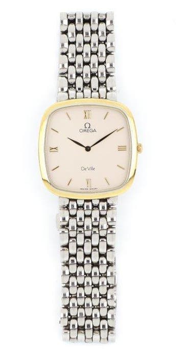 Omega - De Ville Quartz Cushion Two-Tone - Sans prix de, Nieuw