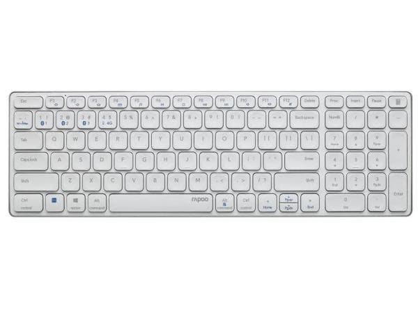 Veiling - Rapoo E9700M Bluetooth Toetsenbord QWERTZ, Informatique & Logiciels, Claviers