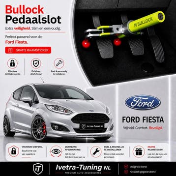 Pedaalslot Ford Fiesta | Beveiliging Ford Fiesta, Verzenden, Nieuw