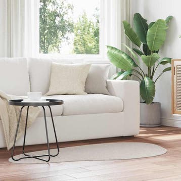 vidaXL Tapijt HUARTE Zand 80 x 150 cm Polyester, Verzenden, Nieuw
