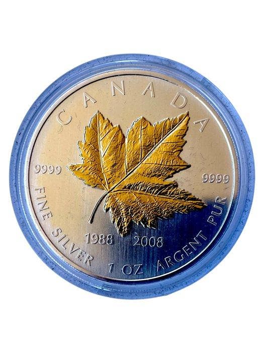 Canada. 5 Dollars 2008, 20th Anniversary Gold-Plated, Postzegels en Munten, Munten | Europa | Niet-Euromunten