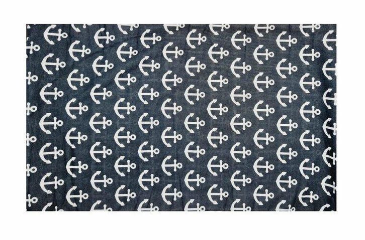 Haarband Multifunctioneel 45x25cm - Maritiem Patroon - Grijs, Handtassen en Accessoires, Uiterlijk | Haarverzorging