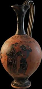 Faïence Vase - 45 cm - Réplique antique d’auteur