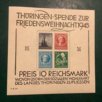 Geallieerde bezetting - Duitsland (Sovjet-zone) 1946 -, Gestempeld