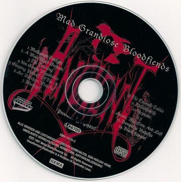 Ancient – Mad Grandiose Bloodfiends (CD, 1997), Cd's en Dvd's, Cd's | Hardrock en Metal, Verzenden, Gebruikt