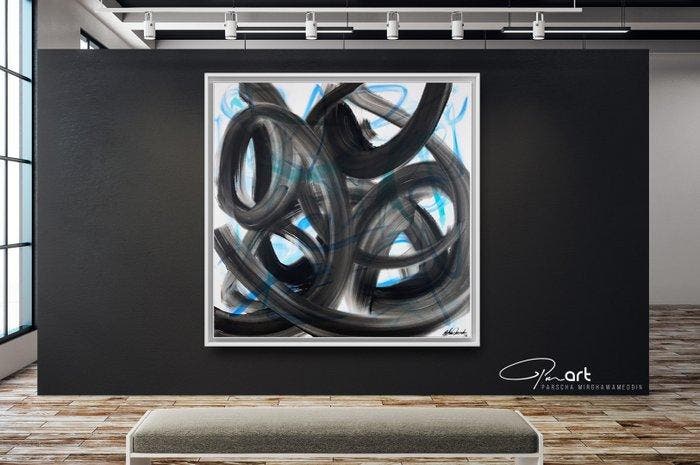 Parscha Mirghawameddin - Shaolin Style - XXL, Antiquités & Art, Art | Peinture | Moderne