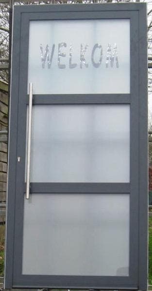 aluminium voordeur , buitendeur , deur 104 x 220, Doe-het-zelf en Bouw, Deuren en Vliegenramen, Nieuw, Glas, Metaal, Ophalen of Verzenden