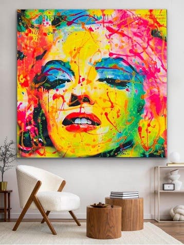 Joaquim Falco - MARILYN MONROE FLUOR XL, Antiek en Kunst