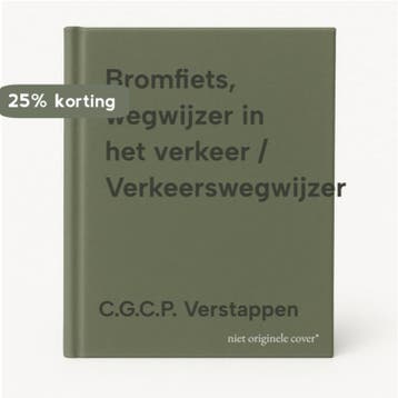 Bromfiets, wegwijzer in het verkeer / Verkeerswegwijzer, Verzenden, C.G.C.P. Verstappen
