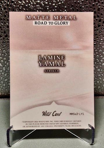 Wild Card Matte Metal Road to Glory Lamine Yamal Serialized, Nieuw