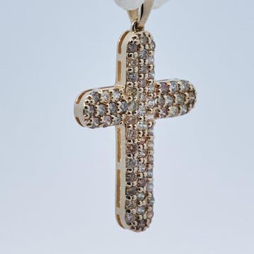 Zonder minimumprijs - Hanger - 14 karaat Geel goud - 0.93ct.