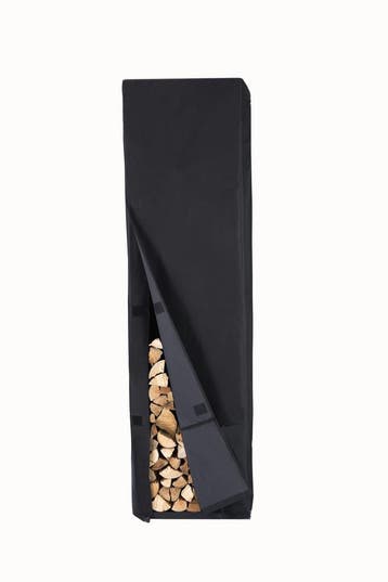 Lendo Online Housse pour Range-bûches 100x25x196 cm Noir