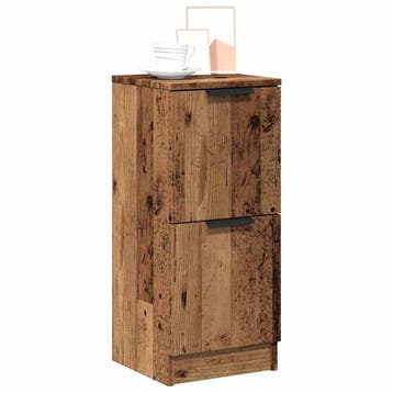 vidaXL Dressoir 30x30x70 cm bewerkt hout oud houtkleurig, Verzenden, Nieuw