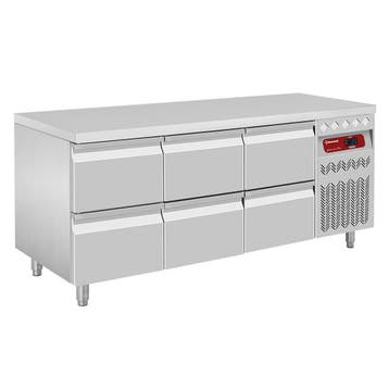 Koelwerkbank | 405L | 6 Laden (1/1 GN) | -2°C/+8°C |, Verzenden