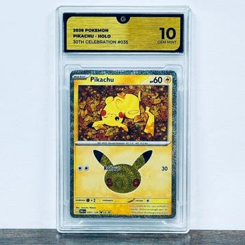 Pokémon Graded card - Pikachu 035 - 30th Anniversary –