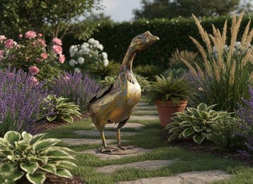 Goose - 62cm - Beeldje - Staal