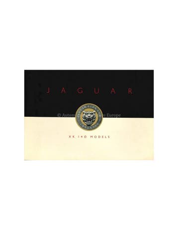 1955 JAGUAR XK 140 BROCHURE ENGELS, Ophalen of Verzenden