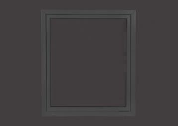 PVC kiep b100xh100 cm antraciet, Gevelraam of Ruit, 80 tot 120 cm, 80 tot 120 cm, Nieuw