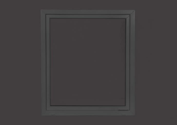 PVC kiep b100xh100 cm antraciet, Doe-het-zelf en Bouw, Glas en Ramen, Dubbelglas, Nieuw, Gevelraam of Ruit, 80 tot 120 cm, 80 tot 120 cm