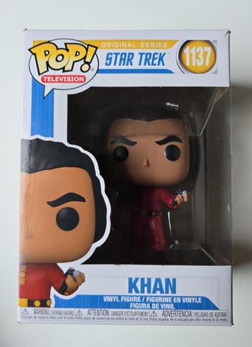 FUNKO POP! STAR TREK KHAN #1137 (PLEASE READ REMARKS) (TOYS), Gebruikt