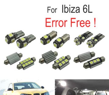 Kit 10 Ampoules Led Intérieur Pour Seat Ibiza Mk4 Mk IV 6L 0, Verzenden, Nieuw