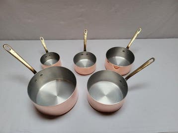 5 casseroles les Métaux ouvrés Made in France - Steelpan (5), Antiek en Kunst