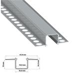 LED Strip Stuc Profiel | 2 Meter lang | Direct leverbaar, Verzenden, Nieuw, Inbouw profiel, stuc profiel, led strip profiel, profiel plafond
