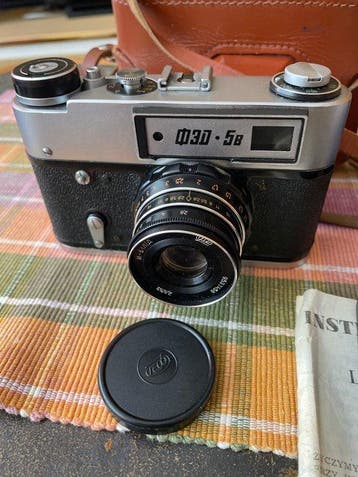 FED 5B + Industar-61 2,8/55mm Meetzoeker camera (Zonder, Audio, Tv en Foto, Fotocamera's Analoog, Nieuw