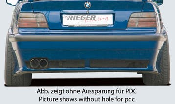 Rieger achterbumper | 3er E36: - Cabrio, Coupe, Lim., Tourin, Verzenden, Nieuw, BMW