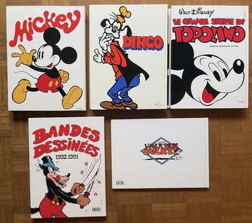 Walt Disney - 5x C - 5 Album - Eerste druk - 1973/1988, Boeken, Nieuw