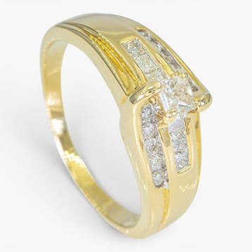 Sans prix de réserve - Bague - 14 carats Or jaune, DRH -