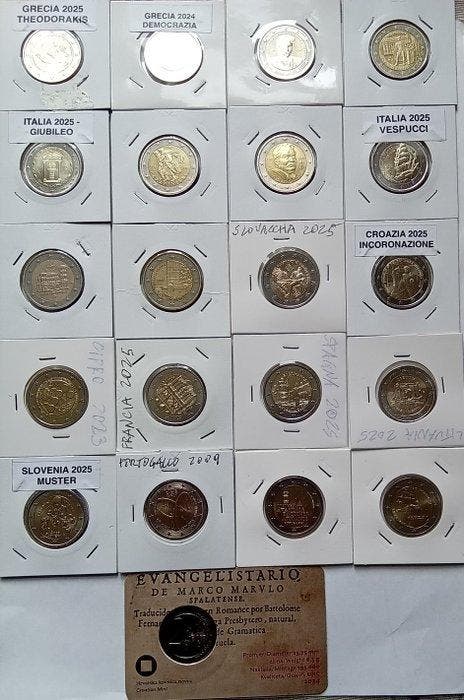 Europa. 2 Euro 2009/2025 (21 coins) (Zonder minimumprijs), Timbres & Monnaies, Monnaies | Europe | Monnaies non-euro