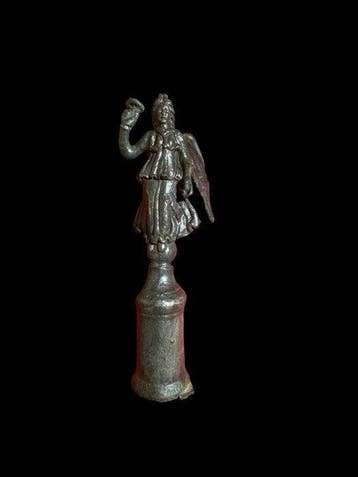 Oud-Romeins Brons Statue of Victory - 130 mm
