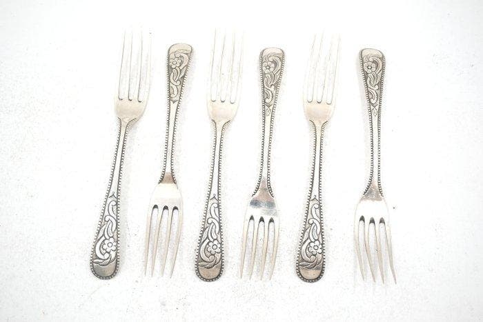 Vork (6) - Zilver, Antiek en Kunst, Antiek | Zilver en Goud