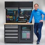 Datona Werkplaatsinrichting PREMIUM eiken werkblad met, Ophalen of Verzenden