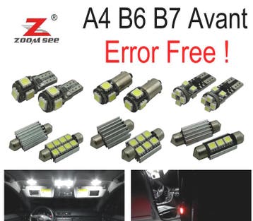 KIT 23 AMPOULES LED INTÉRIEUR AUDI A4 S4 RS4 B6 B7 QUATTRO A, Verzenden