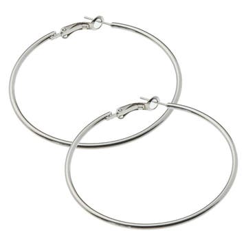 Fako Bijoux - Oorbellen - Oorringen - 45mm - Zilverkleurig, Verzenden, Nieuw