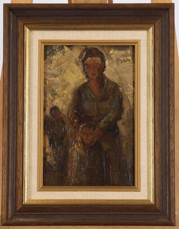 Marinus Bies (1894-1975) - Vrouw met kinderen, Antiek en Kunst