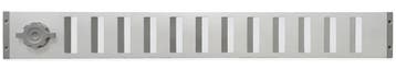 Aluminium afsluitbaar schuifrooster opbouw 750 x 90mm - ALU, Verzenden