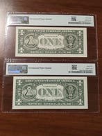 États-Unis dAmérique. - 2 x 1 Dollar - 2017 - Consecutive -