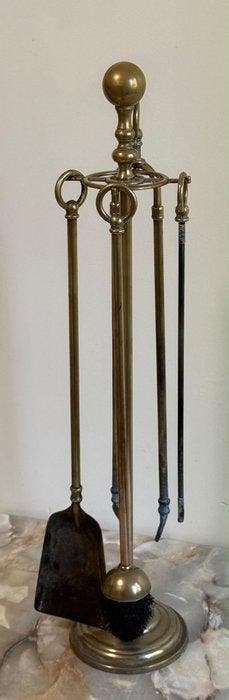 Openhaard accessoire - Messing - Haardmetgezel / gereedschap