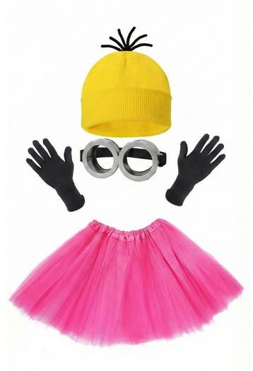 Minion Kostuum met rokje  Roze, Verzenden, Nieuw