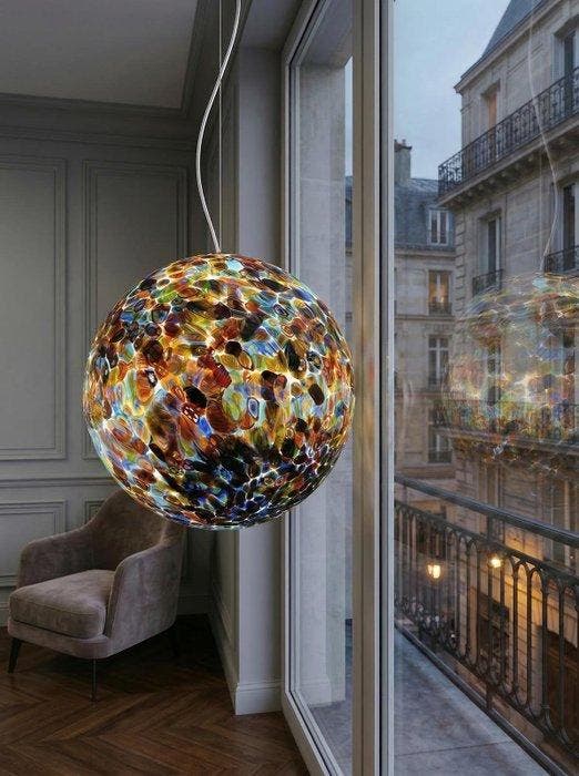 Vetro di Murano - Lampe à suspendre - Verre - Lustre, Antiek en Kunst, Antiek | Verlichting