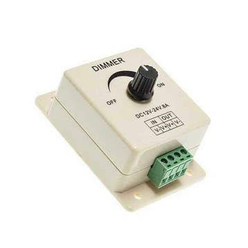 LED strip Dimmer 12-24V | Opbouw | 8 Amp | 96W, Verzenden, Nieuw