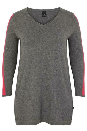 Trui Adia kontrast bies zijmouw maat 54/56, Kleding | Dames, Verzenden, Nieuw