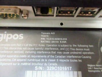 digipos toccare tca-15 aio 15 pos pc atom 2gb / 120gb touch, Ophalen of Verzenden, Gebruikt