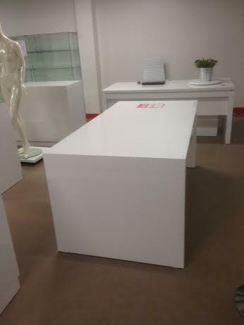 *TIP*  Witte vergadertafel high glossy extra dik frame, Zakelijke goederen, Ophalen of Verzenden