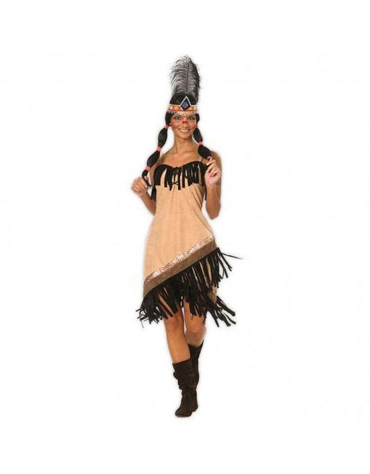 Indianen dames kostuum met franjes, Hobby & Loisirs créatifs, Articles de fête, Enlèvement ou Envoi