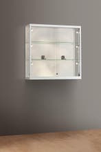 *TIP*  Luxe vitrinekast aluminium 100 cm met deurtjes en ha, Ophalen of Verzenden