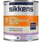 Sikkens Rubbol BL REZISTO SATIN huidvetvaste watergedragen z, Doe-het-zelf en Bouw, Verf, Beits en Lak, Verzenden, Nieuw